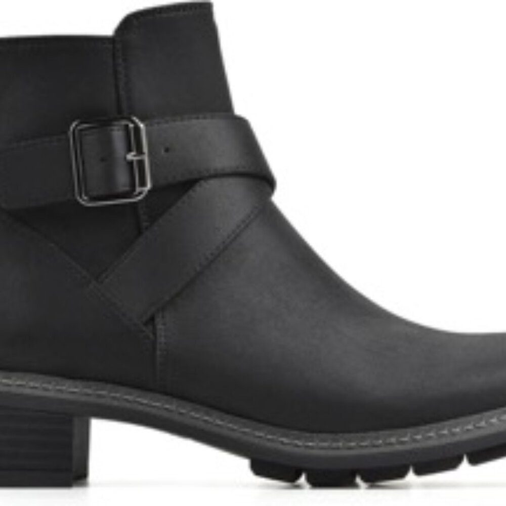 CLIFFS BY WHITE MOUNTAIN Women's Shoes Elie Stacked Heel Ankle Bootie Size 8 - Picture 3 of 7